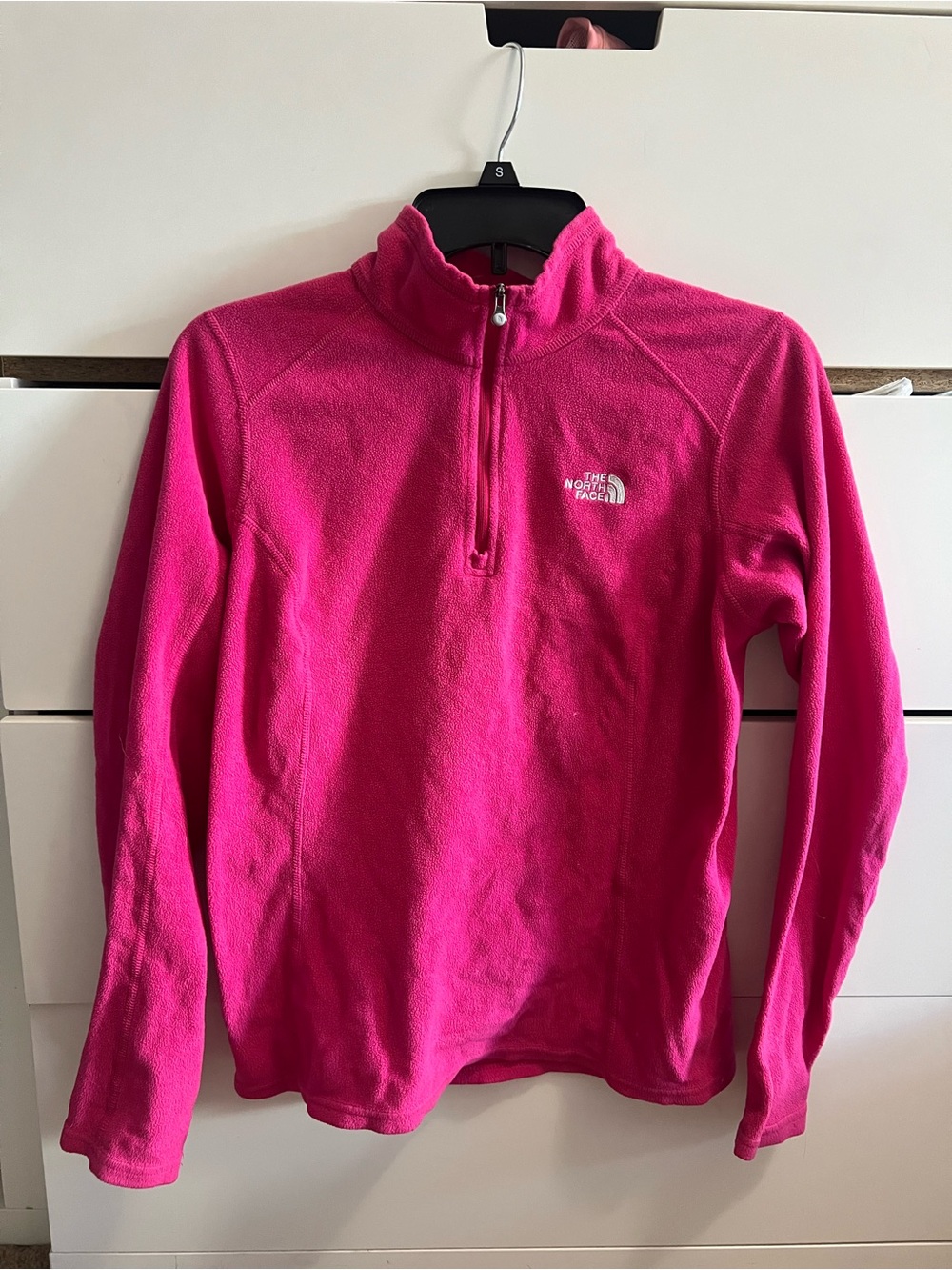The North Face Women's Hot Pink Half-Zip Fleece Pullover